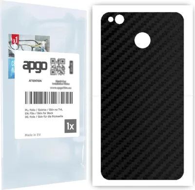 Produktbild von apgo Rückseite Schutzfolie für Xiaomi Redmi 4 (4X) -  Hinten Schutzfolie Carbon, Rückseite Folie schützt vor Kratzern und Fingerabdrücken