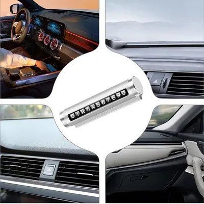 Immagine prodotto di Fermaparcheggio con adesivo in alluminio, accessorio per la personalizzazione dell'auto, bianco, 5 cm