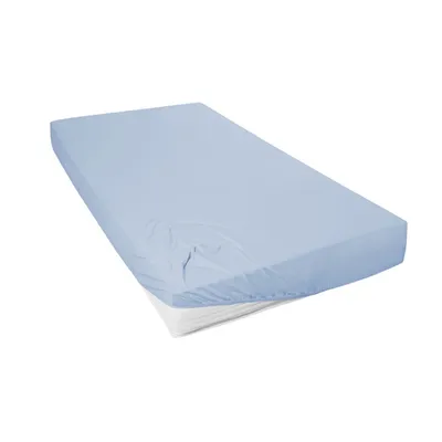 Produktbild von Hahn Haustextilien Mako-Feinjersey-Spannlaken 140-160x200 cm blue sky
