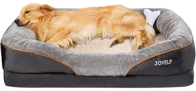 Produktbild von Hundebett orthopädisch mit Memory-Schaum abnehmbarer Bezug L 101 x B 76 x H 23 cm