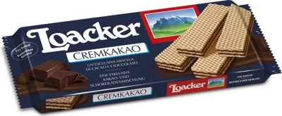 Produktbild von 24x Loacker Classic Würfel Cremkakao schoko reigel cookies kekse Waffeln 45g