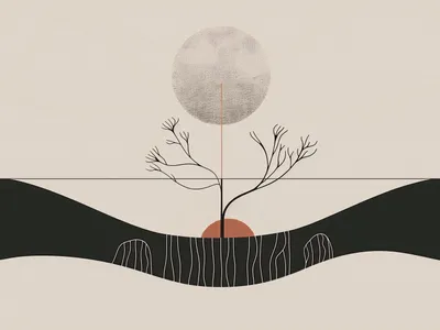 Produktbild von Plakat 40x30cm Wintermond