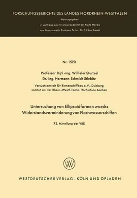 Obrázok produktu pre Untersuchung von Ellipsoidformen zwecks Widerstandsverminderung von Flachwasserschiffen