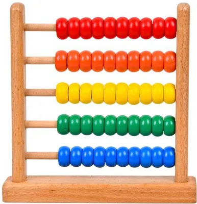 Produktbild von Holzrechenständer für Kinder, Spielzeugrechenständer, Holzrechenmaschine, Lernhilfe für das Zählen von Kleinkindern