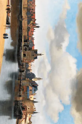 Zdjęcie produktu dla Johannes Vermeer Art Print Obraz - Widok Delft, 1660-1661 (120 x 180 cm)