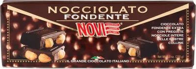 Produktbild von Novi Schokolade | Novi Zartbitterschokolade Haselnuss | Italienische Schokolade | Novo Schokolade | 230 Gramm Total