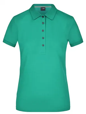 Produktbild von James+Nicholson JN707 | Damen Pima Polo / feine Piqué-Qualität - Farbe: Irish Green - Größe: L