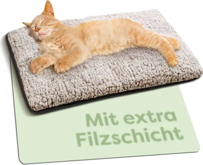 Produktbild von Selbstheizende Decke für Katzen & Hunde 60x45cm - Weich & kuschelige Katzendecke - Geräuschdämpfung - Waschbarer Bezug - Mit Rutschfester Unterseite