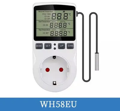 Zdjęcie produktu dla Termostat cyfrowy 220 V z wyświetlaczem LCD, do ogrzewania i klimatyzacji