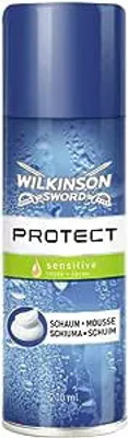 Zdjęcie produktu dla Wilkinson Sword Protect sensitive, Mus do golenia, Skóra wrażliwa, 200 ml, 1 szt.