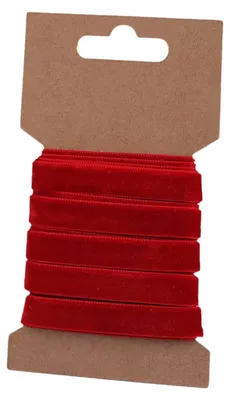 Samtband Zierband 3m rot