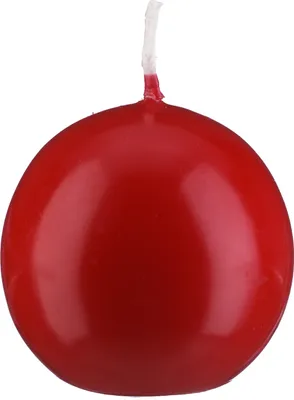 Produktbild von Stimmungsvolles Kerzenlicht Kerzen Kugelkerzen Rot 8 cm, 6 Stück