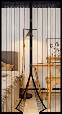 Image de Rideau anti-insectes magnétique, pour porte de balcon ou de terrasse, installation sans perçage, idéal pour le jardin