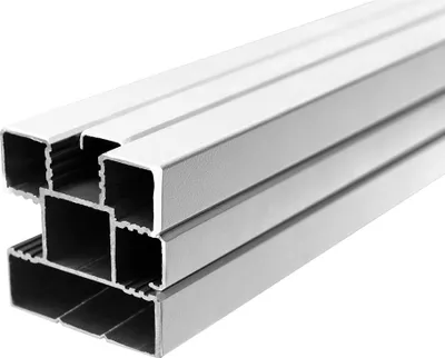 Produktbild von Alupfosten Ecosteck inkl. Pfostenkappen zum Aufschrauben/Einbetonieren 6,8 x 6,8 x 180 cm silber