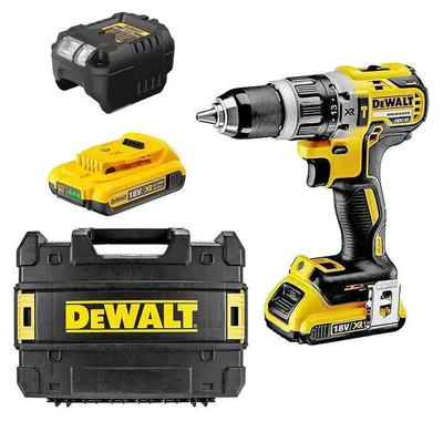 Image de Perceuse-visseuse à percussion 18V DEWALT DCD796D2-QW Brushless avec coffret et 2 batteries 2,0 Ah