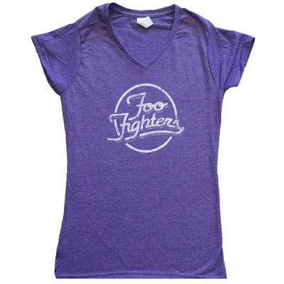 Produktbild von Foo Fighters Text Logo (Ex-Tour) Purple M Damen T-Shirt