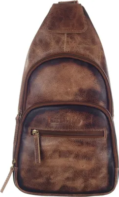 Produktbild von GreenLand Nature Leder Sling Bag MASCU & LINE Bodybag Brown braun