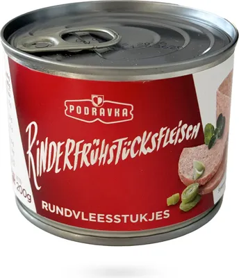 Produktbild von Podravka Rinderfrühstücksfleisch, 200g Konserve