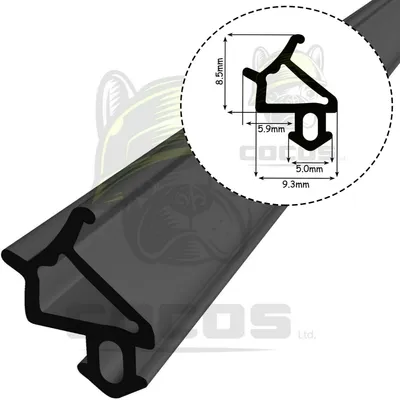 Obrázek produktu pro S-1530 Černé těsnění oken Gumové těsnění Těsnění okenních dveří 50m