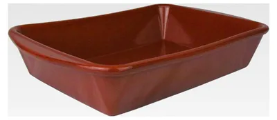 Produktbild von Auflaufform aus glasiertem Ton, pflegeleicht (ca. 32x23x5cm)