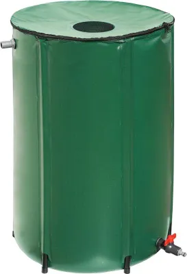 Obrázok produktu pre Záhradná nádrž na dažďovú vodu 250 litrov – úsporná – zelená – 60 x 60 x 90 cm