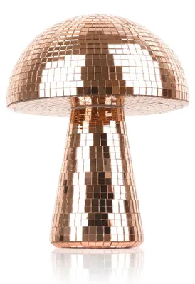 Obrázek produktu pro Zrcadlová koule 15×18 cm - Houbová disco koule - Dekorativní disco koule - Odolná proti nárazům - Flexibilní umístění - Dlouhotrvající lesk