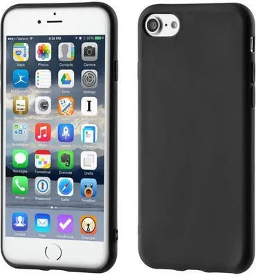 Produktbild von starfix Ultra Slim Matt Silikon Schutz Hülle Tasche für iPhone 6 Plus schwarz