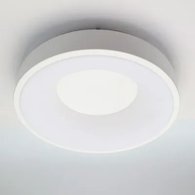 Immagine prodotto di Plafoniera LED design 28W metallo circolare Ø30 cm 3000K-4000K-6000K selezionabile driver Philips 3500lm CRI 85 nessun sfarfallio