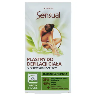 Obrázok produktu pre Joanna Senzuálny depilačný voskový prúžok - silný 12ks + trubička s upokojivým olejom 10ml