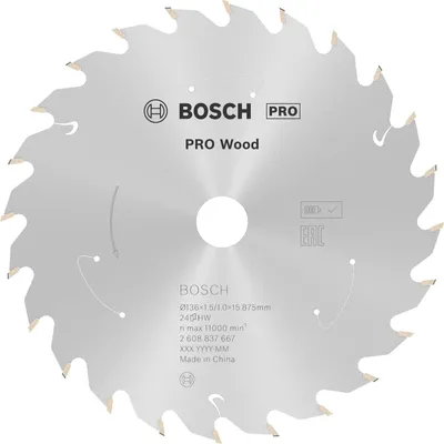 Produktbild von PRO Wood cordless Kreissägeblatt, 136 x 1,5 x 15,875 mm