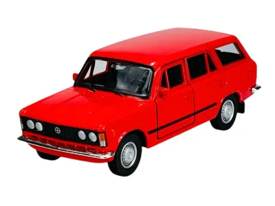 Produktbild von Welly Fiat 125P Kombi Rot 1:34-1:39 Die Cast Metall Modell Neu im Kasten 43853