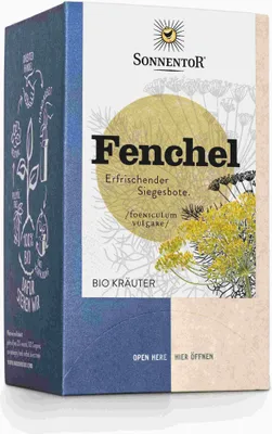Obrázek produktu pro Sonnentor 02553, Bylinkový čaj, 27 g, Fenykl, 18 kusů, Papírová krabice
