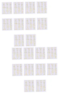 Image de Lot de 20 feuilles d'autocollants pour bouteilles d'huiles essentielles