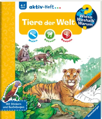 Produktbild von Wieso? Weshalb? Warum? aktiv-Heft: Tiere der Welt