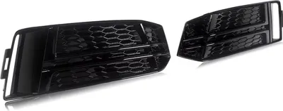 Immagine prodotto di Copertura griglia fendinebbia – Nero Honigraat Gloss Nero per Audi A4/S4 B9 S-Line (2016–2018) – Accessori auto