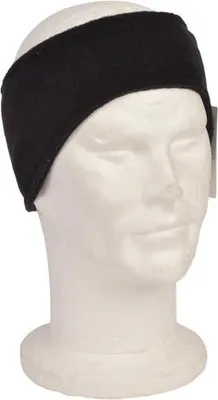 Produktbild von Mikrofleece-Stirnband - Schwarz - Wärmende Ohrenwärmer für Erwachsene - Größe 57-59