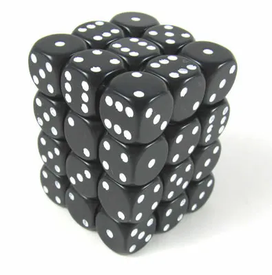 Immagine prodotto di Chessex Opaque W6x36 Nero/Bianco