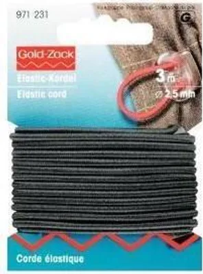 Produktbild von Prym Elastic-Kordel schwarz 3 m 2,5 mm  