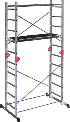 Image de Echafaudage Combi First - 2 plans de 10 échelons avec articulations - 3,80m