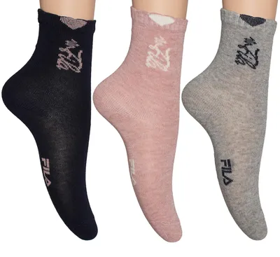 Produktbild von Fila 3er-Pack Mädchen-Socken, wadenlang F8213