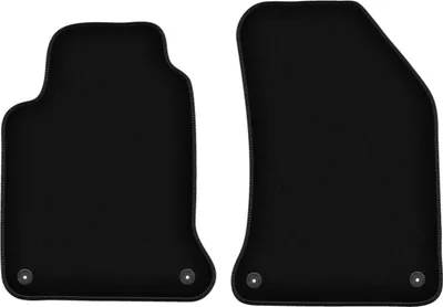 Image de Wielganizator Tapis avant de sol velours sur-mesure pour Renault Laguna II (2001-2007, kombi, liftback) noir, jeu 2 pièces, fixations