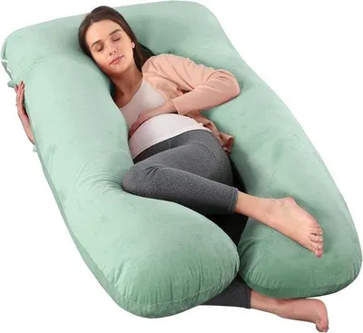 Produktbild von Famanu Schwangerschaftskissen 160 cm U-förmig mit Stillkissen - Schwarz