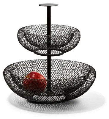 Produktbild von Philippi Mesh, Rund, Schwarz, Stahl, 290 mm, 290 mm, 290 mm