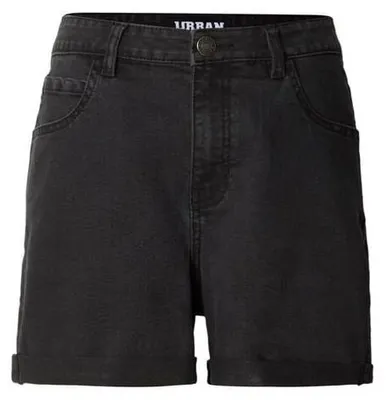 Produktbild von Urban Classics Short Damen Ladies High Waist Denim Shorts schwarz 28