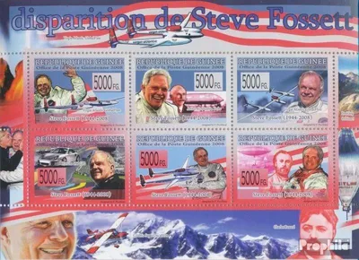 Produktbild von Briefmarken Guinea 2008 Mi 5831-5836 Kleinbogen (kompl. Ausgabe) postfrisch Steve Cosset Verschwinden