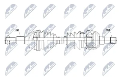 Produktbild von NTY NPW-PL-087 Antriebswelle Hinten Rechts für CHEVROLET CAPTIVA (C100, C140) für OPEL ANTARA