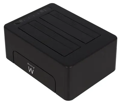 Produktbild von Ewent EW7014, HDD, SSD, Serial ATA III, 2.5,3.5", USB 3.2 Gen 1 (3.1 Gen 1) Type-A, Schwarz, ABS Synthetik