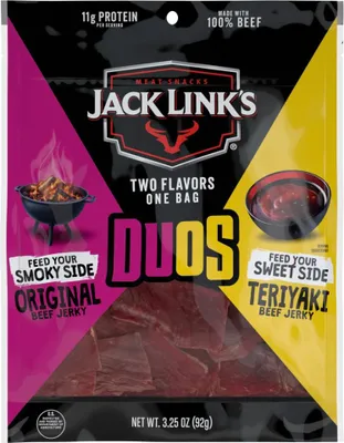 Produktbild von Jack Link's Duos Originial & Teriyaki Beef Jerky 92g