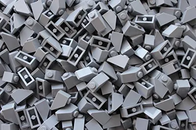A pile of LEGO bricks.