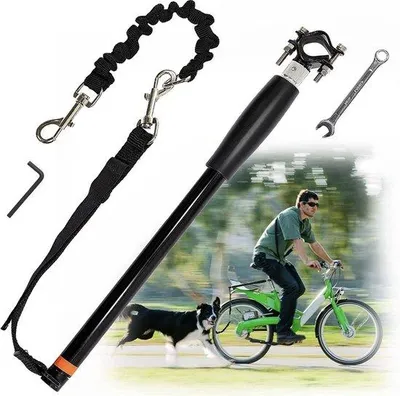 Produktbild von Famanu Handsfree Hunde-Fahrradleine – Robuste und Wetterfeste Hunde-Leine